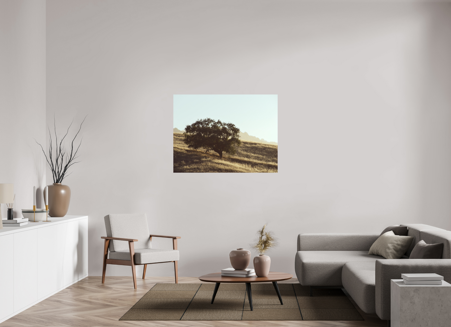48 x 36″, Photo Print On Fuji Crystal DP II Hillside Tree