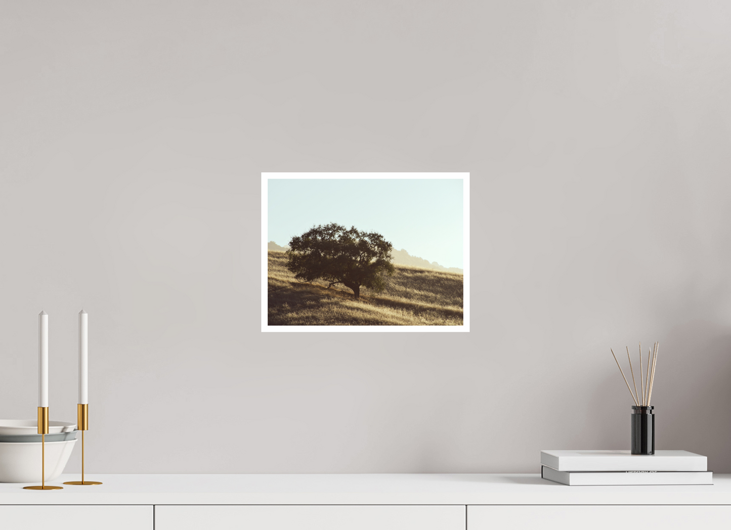 12 x 9″, Fine Art Paper Hillside Tree